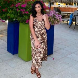 Leopard dress. Warn only once.